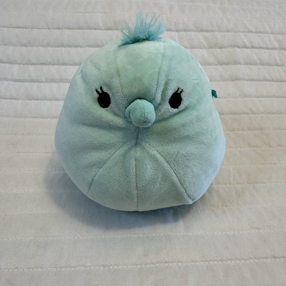 Kellytoy Squishmallow Mint Green Bird Plush 5 Inch Aqua Blue JNCN_2023_1019